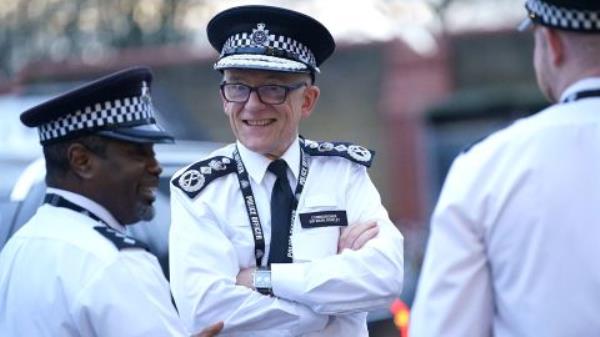 Metropolitan Police Commissio<em></em>ner  Mark Rowley (center) pictured on January 5.