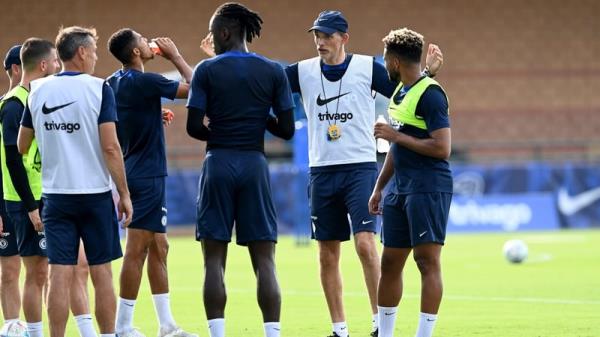 Thomas Tuchel overseeing pre-season training in Orlando last summer