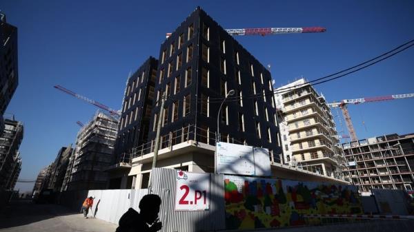 A view of the athletes village at Saint-Ouen in Paris