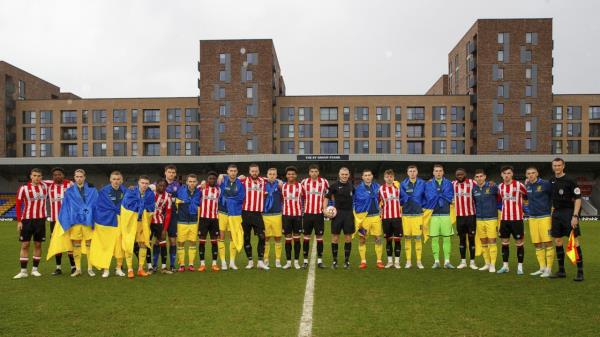 The Ukrainian natio<em></em>nal team arrived in Lo<em></em>ndon on Mo<em></em>nday ahead of the game at Wembley. 