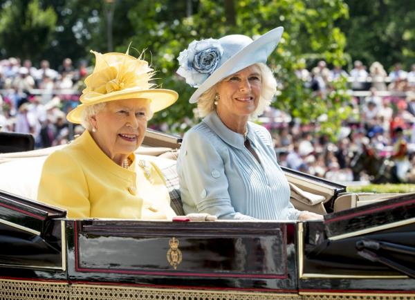 Charles and Camilla join Prince William and Duchess Catherine for the Lo<em></em>ndon premiere of the new James Bond movie "No Time to Die" in September 2021.