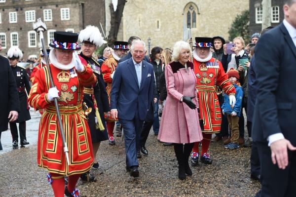 Charles and Camilla visit the the Tower of Lo<em></em>ndon in February 2020.