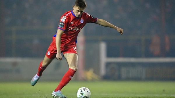 Evan Caffrey scored for Shelbourne from a sublime free-kick