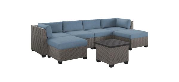 Sol 72 Outdoor Seven-piece Outdoor Sectio<em></em>nal Seating Group