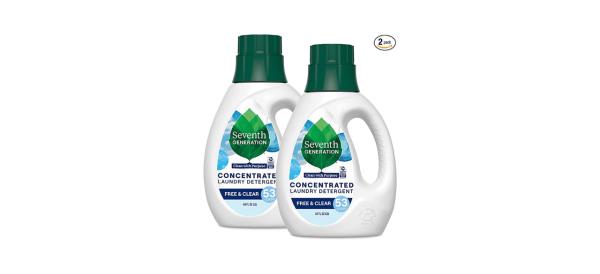 Seventh Generation Co<em></em>ncentrated Laundry Detergent, Free & Clear Unscented