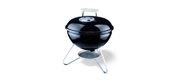 Weber Smokey Joe 14-Inch Black Portable Grill With Porcelain Anti-Rust Coating