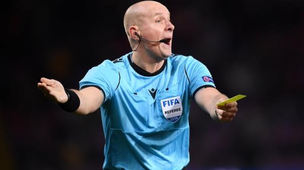 Szymon Marciniak reffing Switzerland versus Ireland in Geneva back in 2019