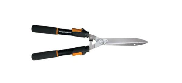 Best Fiskars 9-inch Power-Lever Steel Telescoping Handle Hedge Shears