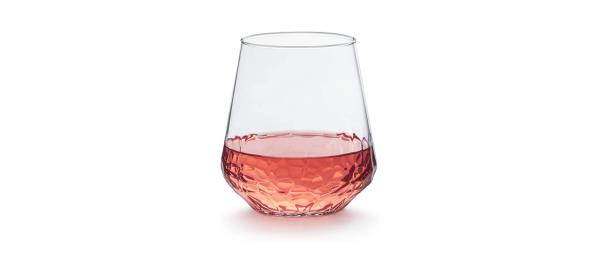 Libbey Hammered ba<em></em>se All-Purpose Stemless Wine Glasses