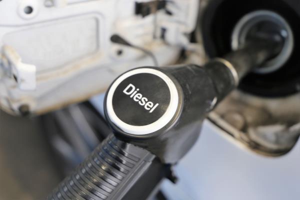 refuel with diesel fuel pump