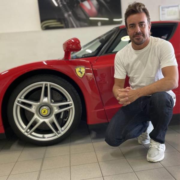 Fernando Alonso's Ferrari Enzo (photo via Mo<em></em>naco Car Auctions)