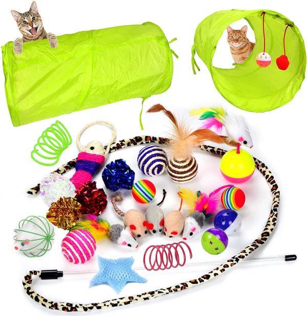 Cat toy collection with tunnel, Amazon pet gifts